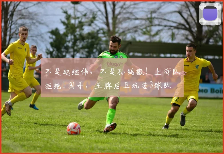 不是赵继伟，不是孙铭徽！上海队拒绝1国手，王牌后卫坑苦3球队